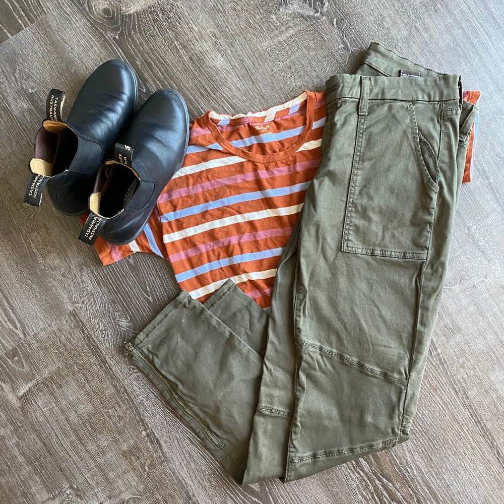 7 For all Mankind Pants in Olive Green